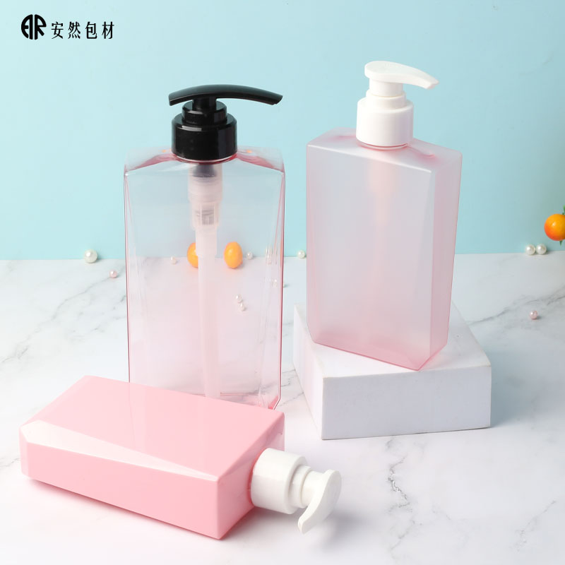300ml 500ml PETG square empty shampoo Shower Gel lotion plastic bottle