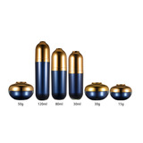 50ml 30ml 15ml Gold Cosmetic Lotion Airless Acrylic Pump Bottle Vacuum Pump Bottles Makeup Cream Lot