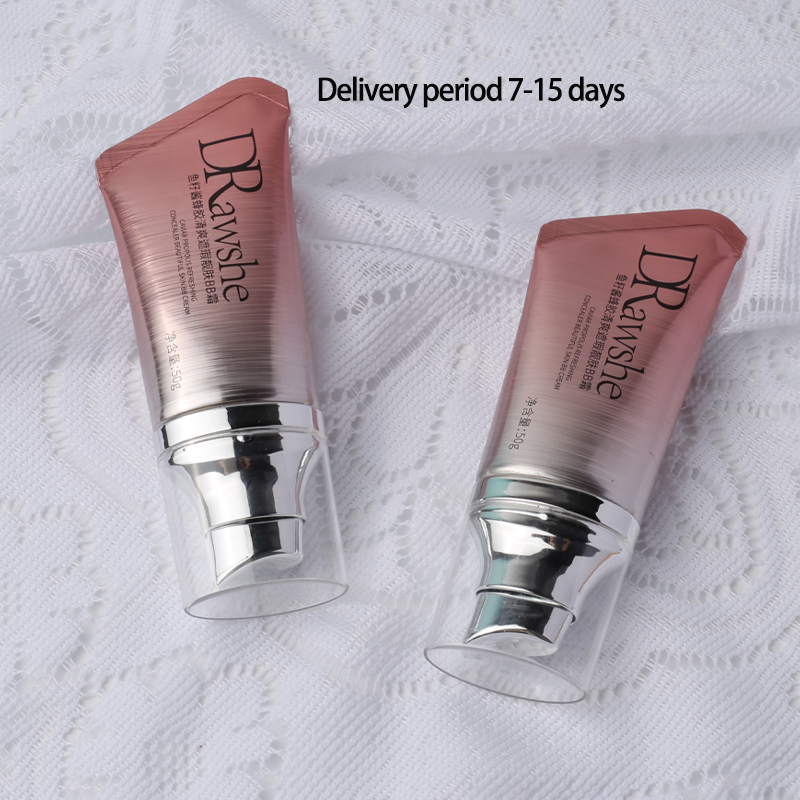 cosmetic tube packaging with airless pump