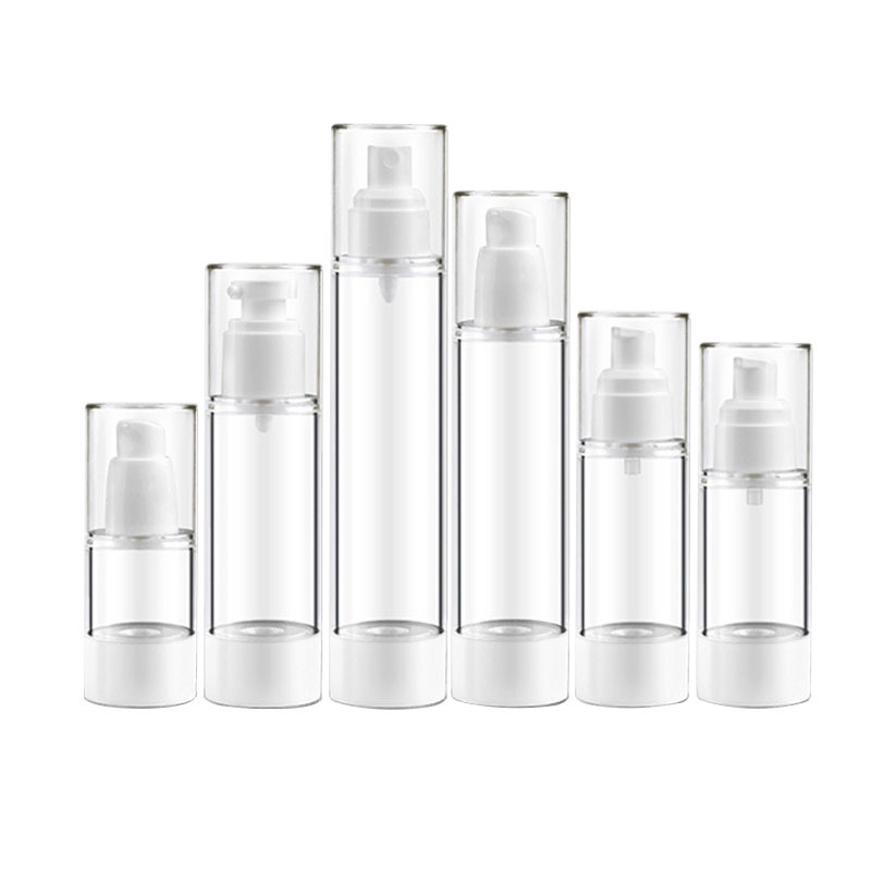 plastic cosmetic bottles set spray facial moisture cream container skincare packaging bottle airless